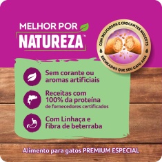 Ração Whiskas Melhor Por Natureza Salmão para Gatos Adultos