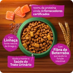 Ração Whiskas Melhor Por Natureza Salmão para Gatos Adultos