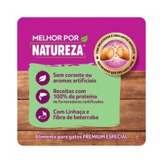 Ração Whiskas Melhor Por Natureza Salmão para Gatos Adultos