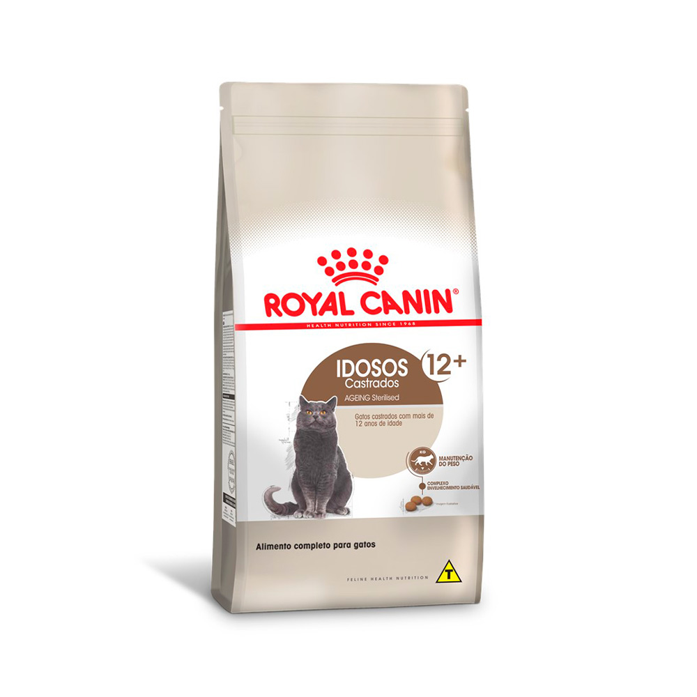 Ração Royal Canin Sterilised 12+ para Gatos Adultos Castrados Acima de 12 Anos