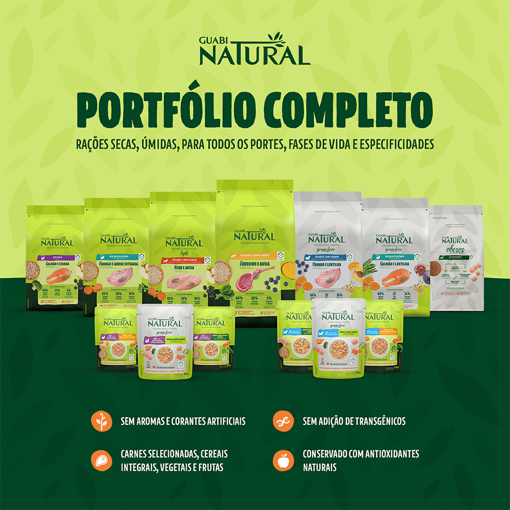 Ração Guabi Natural para Gatos Adultos Castrados Sabor Frango e Arroz Integral
