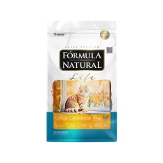 Ração Fórmula Natural Life para Gatos Adultos Castrados Sabor Frango