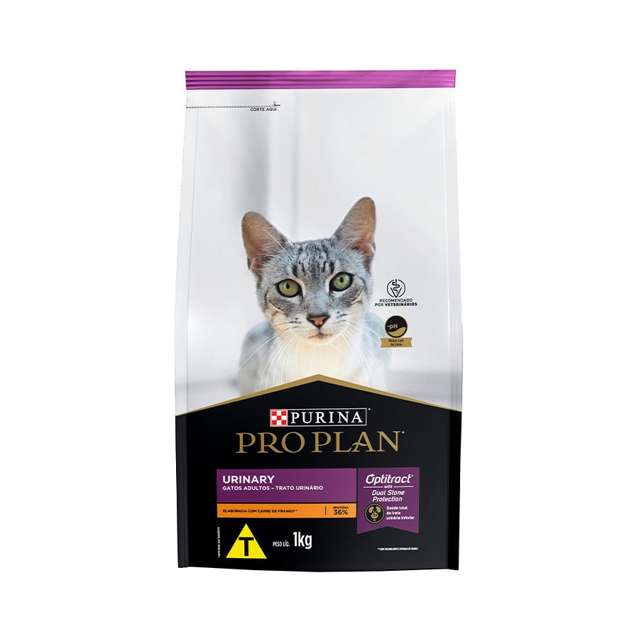 Ração Nestlé Purina Pro Plan para Gatos Adultos Trato Urinário Sabor Frango
