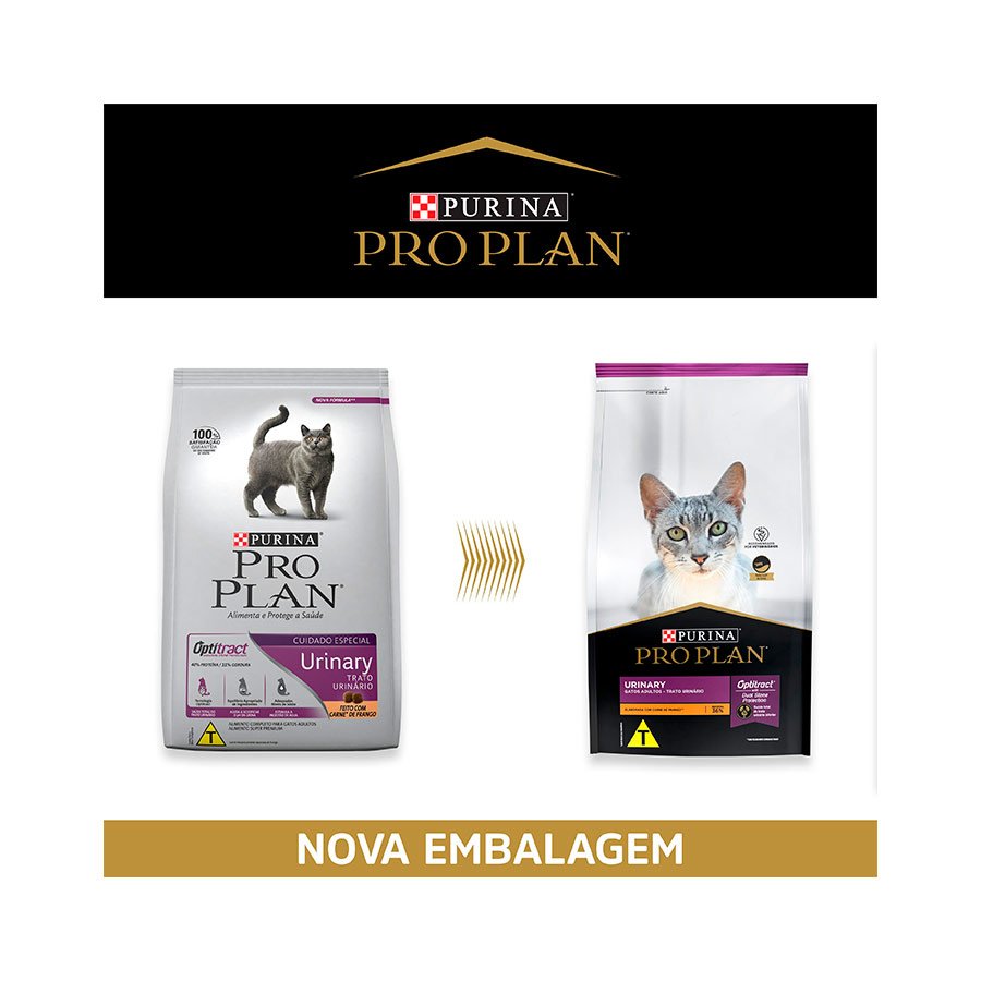 Ração Nestlé Purina Pro Plan para Gatos Adultos Trato Urinário Sabor Frango