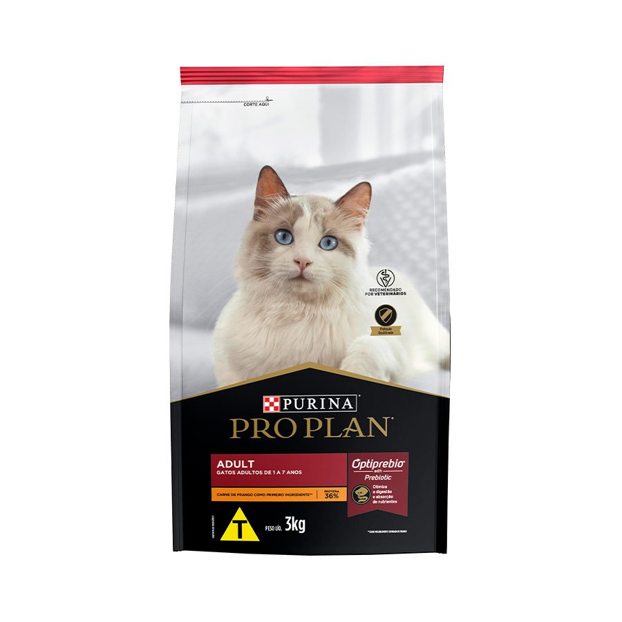Ração Nestlé Purina Pro Plan para Gatos Adultos Sabor Frango