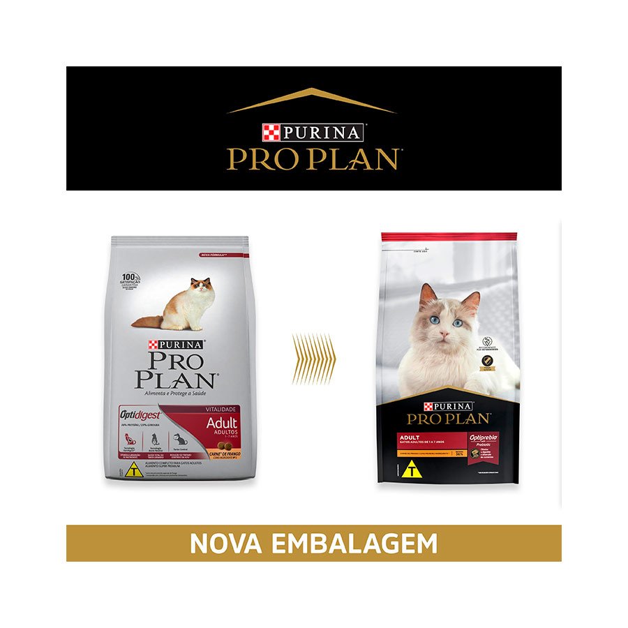 Ração Nestlé Purina Pro Plan para Gatos Adultos Sabor Frango