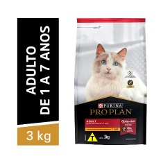 Ração Nestlé Purina Pro Plan para Gatos Adultos Sabor Frango