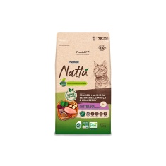 Ração Premier Nattu para Gatos Adultos Castrados Sabor Mandioca