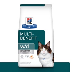 Ração Hills Prescription Diet W/D Controle Do Peso E Glicêmico Para Gatos Adultos Diabéticos 1,8kg