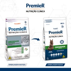Ração Premier Nutrição Clínica Obesidade para Gatos Adultos - 1,5 kg