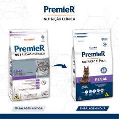 Premier Renal Ração Nutrição Clínica para Gatos Adultos