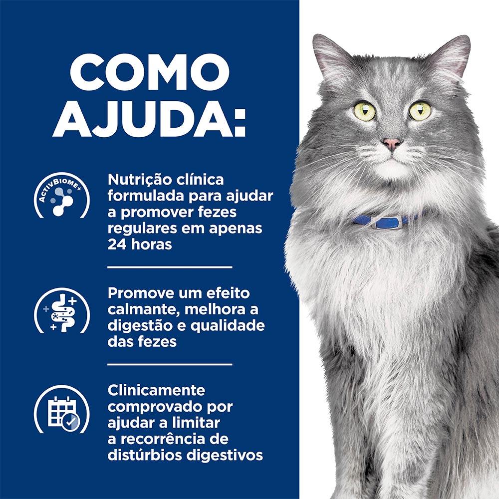 Ração Seca Hill's Prescription Diet GI Biome Stress para Gatos Adultos 1,8kg