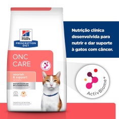 Ração Seca Hill's Prescription Diet ONC Care Cuidado Oncológico para Gatos 3.17kg