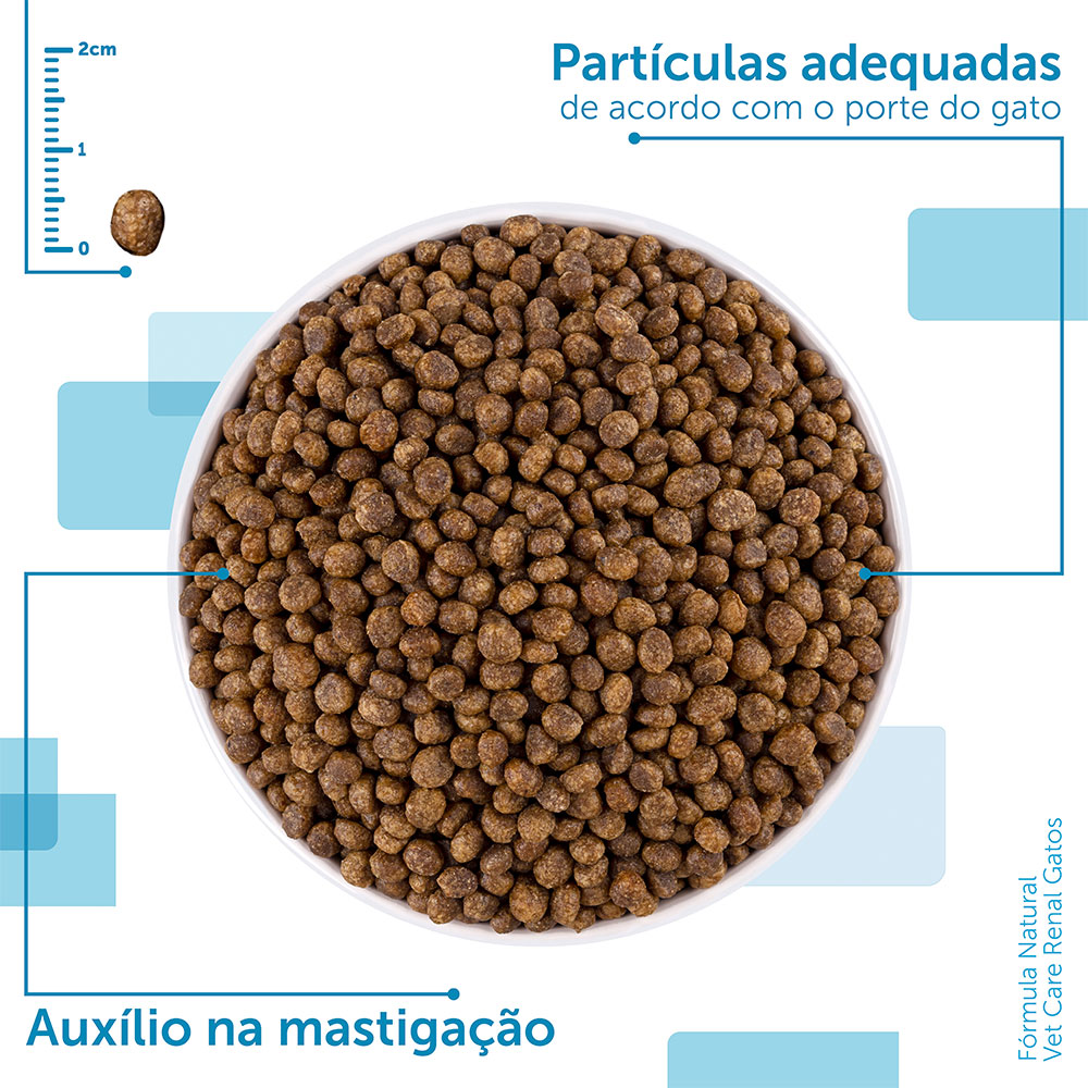 Ração Fórmula Natural Vet Care Renal para Gatos Adultos com Doença Renal Crônica