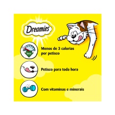 Petisco Dreamies Carne Tentadora Gatos Adultos