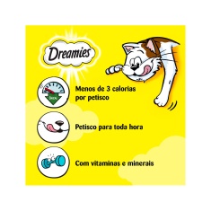Petisco Dreamies Queijo Para Gatos Adultos 40 g