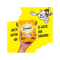 Petisco Dreamies Queijo Para Gatos Adultos 40 g