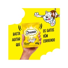 Petisco Dreamies Frango Para Gatos Adultos 40 g
