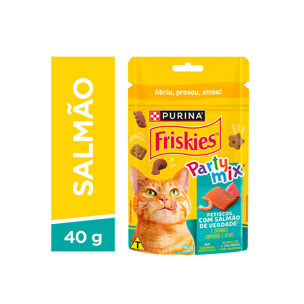 Petisco Friskies Sabor Camarão para Gatos - 40g Petisco Friskies Sabor Camarão para Gatos - 40g