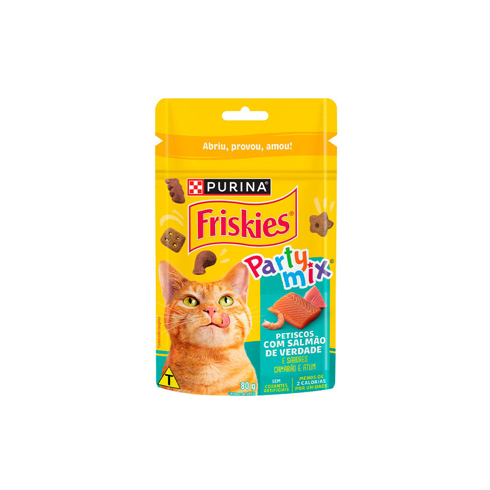 Petisco Friskies Sabor Camarão para Gatos - 40g Petisco Friskies Sabor Camarão para Gatos - 40g