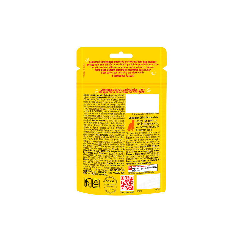 Petisco Friskies Sabor Camarão para Gatos - 40g Petisco Friskies Sabor Camarão para Gatos - 40g