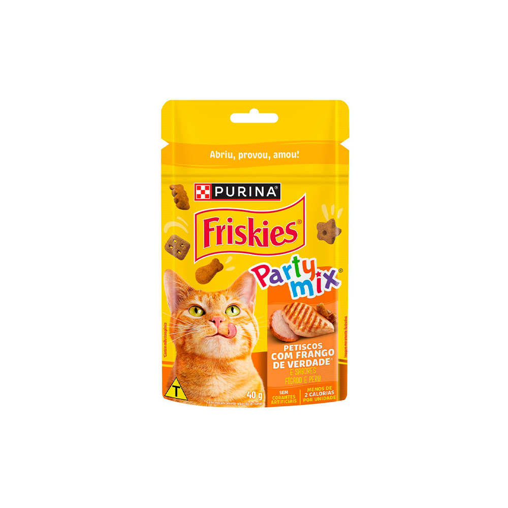 Petisco Friskies Sabor Frango para Gatos - 40g Petisco Friskies Sabor Frango para Gatos - 40g