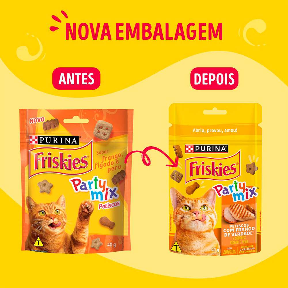 Petisco Friskies Sabor Frango para Gatos - 40g Petisco Friskies Sabor Frango para Gatos - 40g