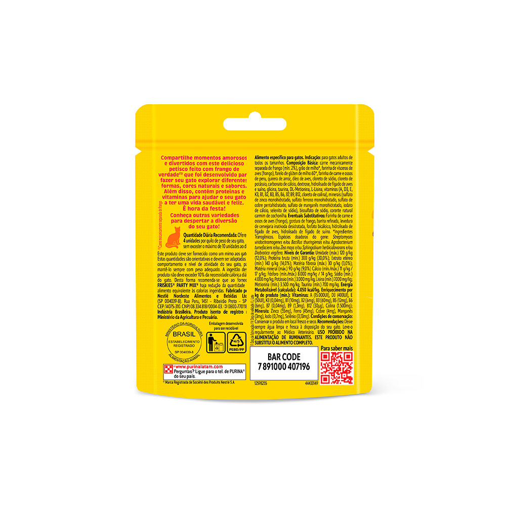 Petisco Friskies Sabor Frango para Gatos - 40g