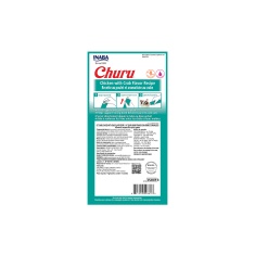 Purê Churu Sabor Frango e Caranguejo para Gatos 56g