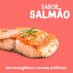 Snack Quatree Nuggets Previne Bolas de Pelos Sabor Salmão para Gatos Adultos