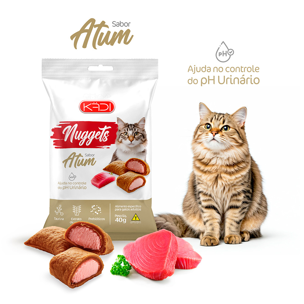 Snack Kadi Nuggets Atum para Gatos 40g