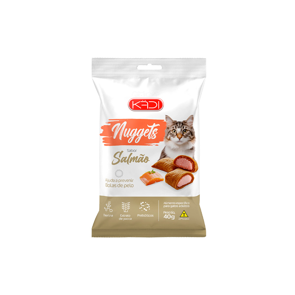 Snack Kadi Nuggets Salmão para Gatos 40g