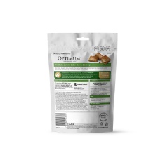 Petisco Optimum Anti Bola de Pelo Sabor Carne e Linhaça para Gatos Adultos 80g