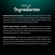Petisco Sheba Cremoso Atum e Salmão & Frango e Camarão para Gatos Adultos com 4 Unidades