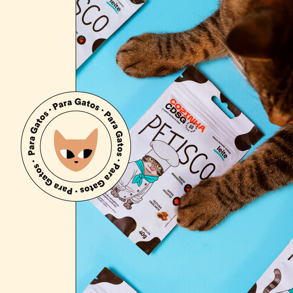 Petisco Nugget Cansei de Ser Gato Sabor Leite 40 g