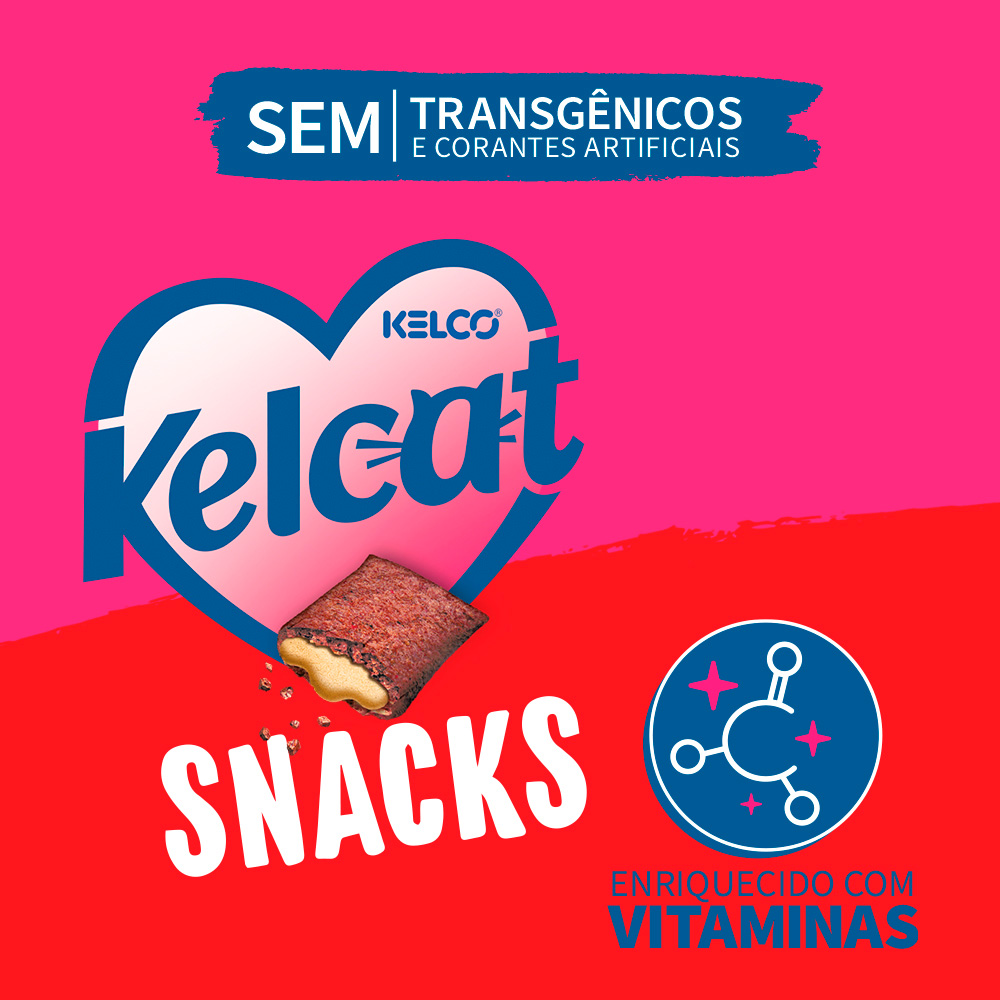 Snack Kelcat para Gatos Sabor Carne 40 g