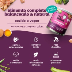 Ração Úmida Natural Pet Delícia Maravilha de Frango para Gatos