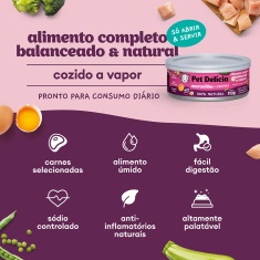 Ração Úmida Natural Pet Delícia Maravilha de Frango para Gatos