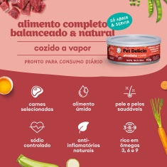 Ração Úmida Natural Pet Delícia Picadinho de Carne para Gatos