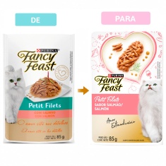 Ração Úmida Fancy Feast Petit Filets para Gatos Sabor Salmão 85g