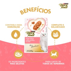 Ração Úmida Fancy Feast Petit Filets para Gatos Sabor Salmão 85g