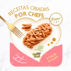 Ração Úmida Fancy Feast Petit Filets para Gatos Sabor Salmão 85g
