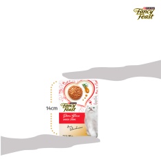 Ração Úmida Fancy Feast Demi Glace para Gatos Sabor Carne 85g