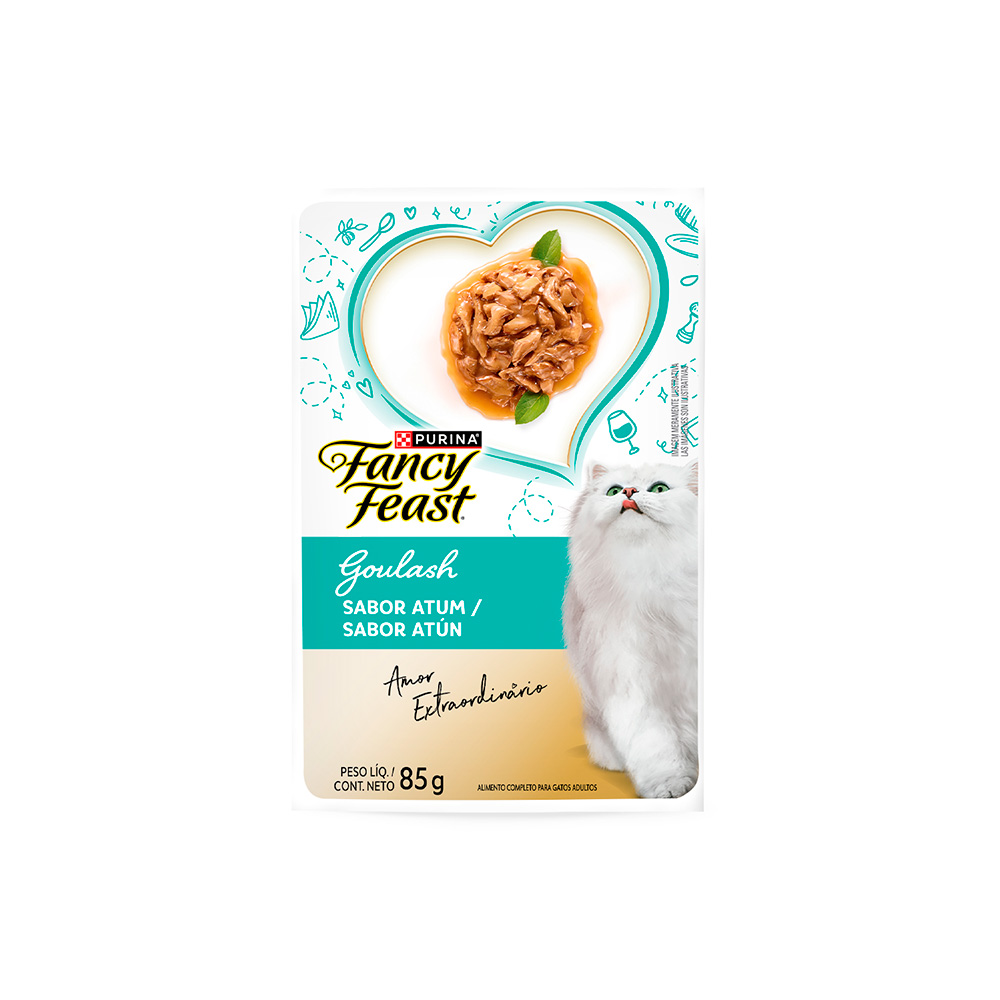 Ração Úmida Fancy Feast Goulash para Gatos Sabor Atum 85g