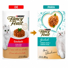 Ração Úmida Fancy Feast Goulash para Gatos Sabor Atum 85g