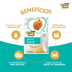 Ração Úmida Fancy Feast Goulash para Gatos Sabor Atum 85g