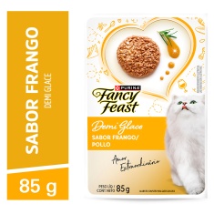Ração Úmida Fancy Feast Demi Glace para Gatos Sabor Frango 85g