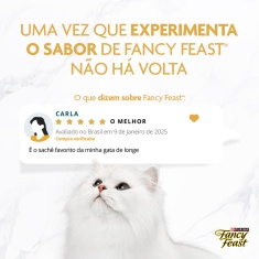 Ração Úmida Fancy Feast Demi Glace para Gatos Sabor Frango 85g