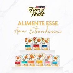 Ração Úmida Fancy Feast Demi Glace para Gatos Sabor Frango 85g