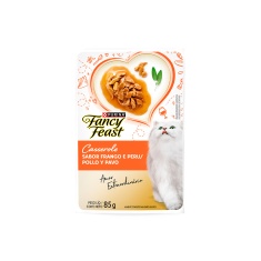 Ração Úmida Fancy Feast Casserole para Gatos Sabor Frango e Peru 85g